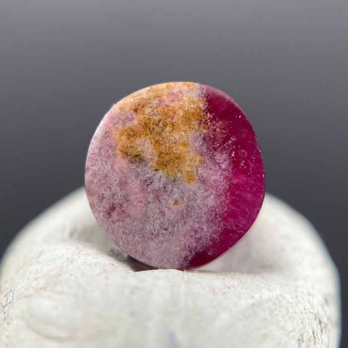 1.48 ct. Ultra-Rare Red Beryl on Rhyolite and Bixbyite Matrix Cabochon