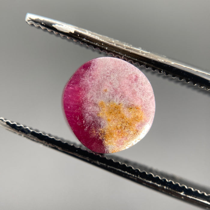 1.48 ct. Ultra-Rare Red Beryl on Rhyolite and Bixbyite Matrix Cabochon