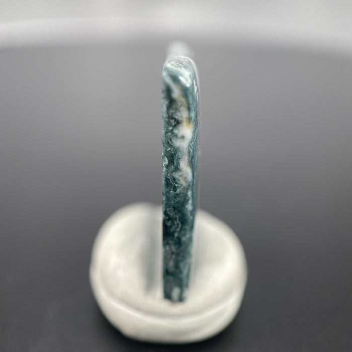 14.03 ct. Rare Benitoite on Natrolite  and Crossite Matrix with Neptunite Cabochon