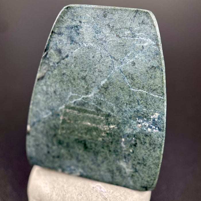 18.79 ct. Rare Benitoite on Natrolite  and Crossite Matrix with Neptunite and Joaquinite Cabochon