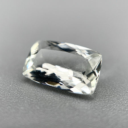 Colorless Brazilian phenakite gemstone, fancy rectangle cut, 1.155 carats, VVS clarity, available at sanctuaryofstones.com
