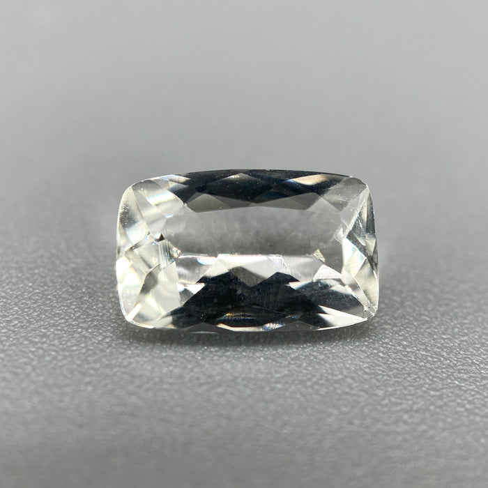 Colorless Brazilian phenakite gemstone, fancy rectangle cut, 1.155 carats, VVS clarity, available at sanctuaryofstones.com