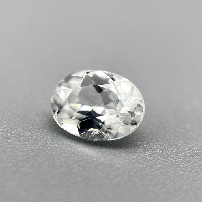 colorless Brazilian phenakite oval cut gemstone, 0.735 carats available at sanctuaryofstones.com