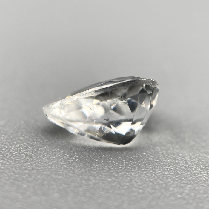 Colorless Brazilian phenakite gemstone, pear cut, 0.91 carats, VVS clarity available at sanctuaryofstones.com