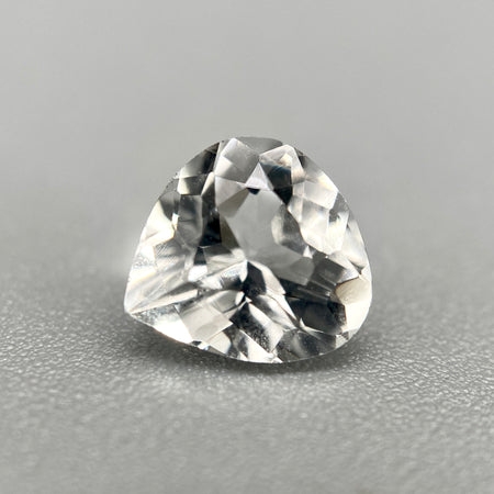 Brazilian colorless phenakite pear cut gemstone, 0.935 carats, authentic phenakite available at sanctuaryofstones.com