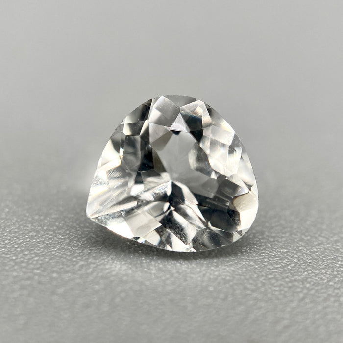 Brazilian colorless phenakite pear cut gemstone, 0.935 carats, authentic phenakite available at sanctuaryofstones.com