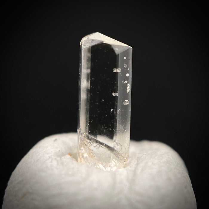 0.23 carat Burmese phenakite drill bit crystal for sale, glass clear, natural termination available at sanctuaryofstones.com photo 4