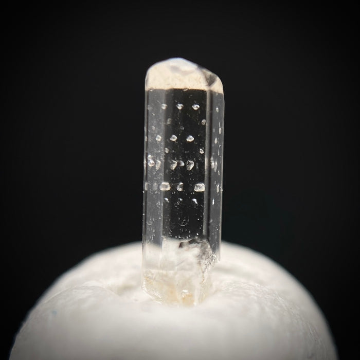 0.23 carat Burmese phenakite drill bit crystal for sale, glass clear, natural termination available at sanctuaryofstones.com photo 8