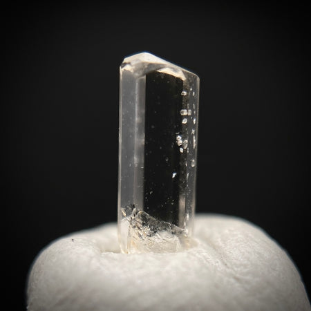 0.23 carat Burmese phenakite drill bit crystal for sale, glass clear, natural termination available at sanctuaryofstones.com photo 9