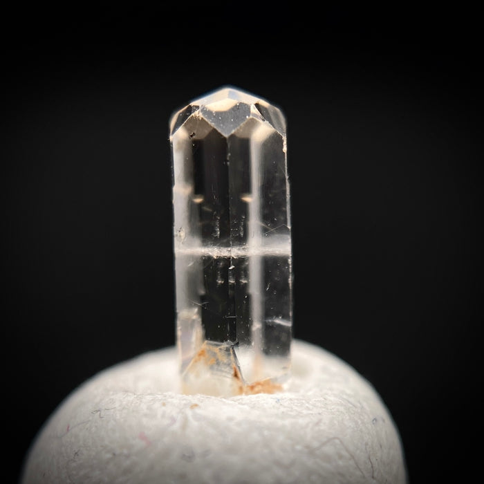 0.455 carat Burmese phenakite drill bit crystal for sale, glass clear, natural termination available at sanctuaryofstones.com photo 7