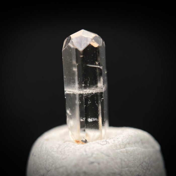 0.455 carat Burmese phenakite drill bit crystal for sale, glass clear, natural termination available at sanctuaryofstones.com photo 6