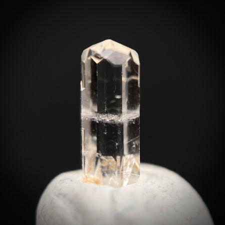 0.455 carat Burmese phenakite drill bit crystal for sale, glass clear, natural termination available at sanctuaryofstones.com photo 9