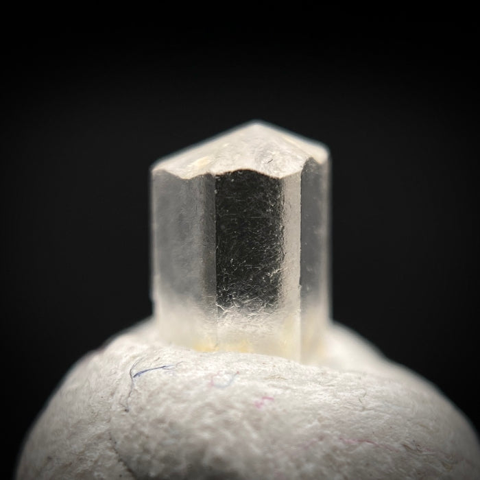 0.47 carat Burmese phenakite drill bit crystal for sale, glass clear, natural termination available at sanctuaryofstones.com photo 7