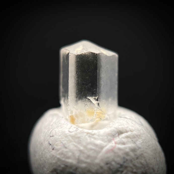0.47 carat Burmese phenakite drill bit crystal for sale, glass clear, natural termination available at sanctuaryofstones.com photo 6