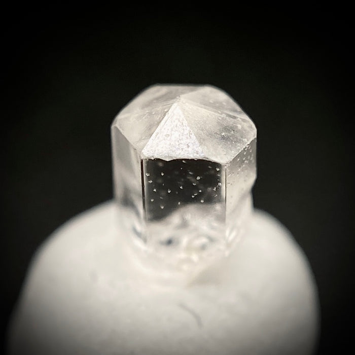 0.48 carat Burmese phenakite drill bit crystal for sale, glass clear, natural termination available at sanctuaryofstones.com photo 6