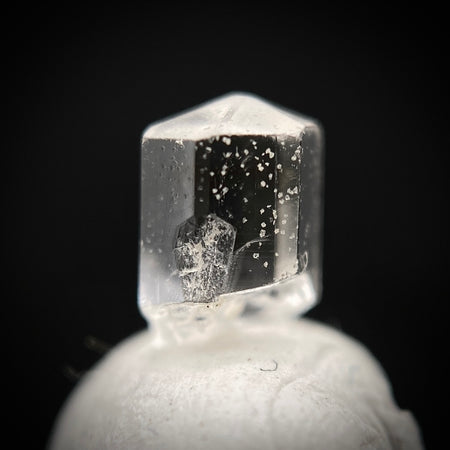 0.48 carat Burmese phenakite drill bit crystal for sale, glass clear, natural termination available at sanctuaryofstones.com photo 3