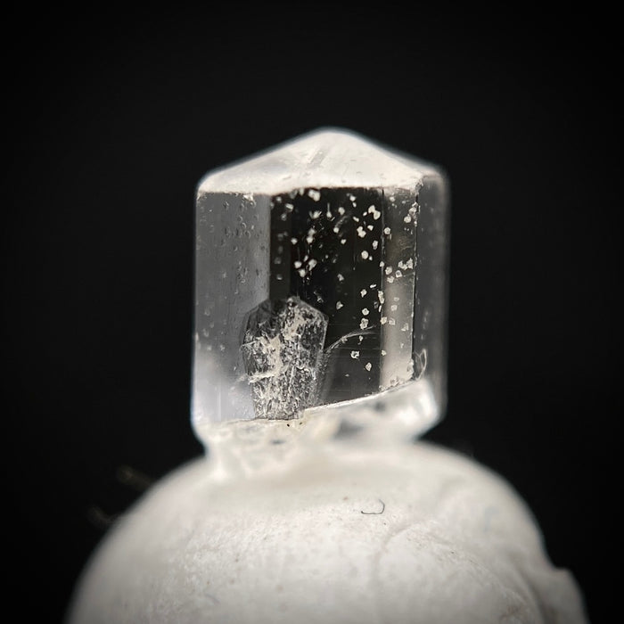 0.48 carat Burmese phenakite drill bit crystal for sale, glass clear, natural termination available at sanctuaryofstones.com photo 3