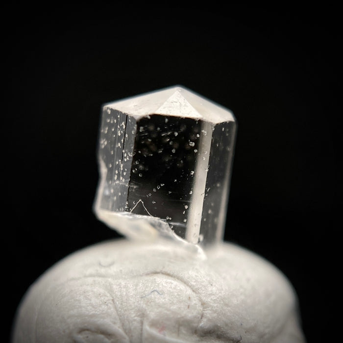 0.48 carat Burmese phenakite drill bit crystal for sale, glass clear, natural termination available at sanctuaryofstones.com photo 2