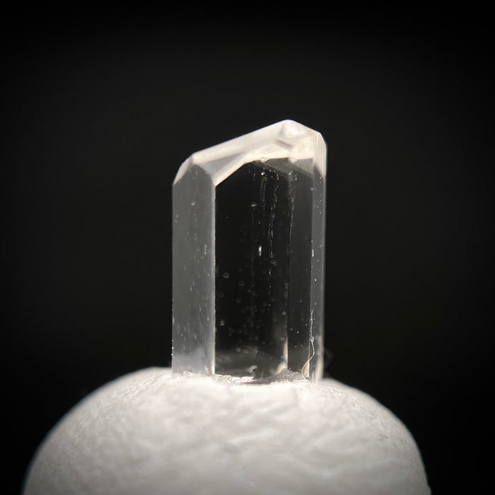 0.50 carat Burmese phenakite drill bit crystal for sale, glass clear, natural termination available at sanctuaryofstones.com photo 3