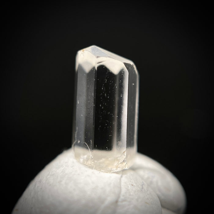 0.50 carat Burmese phenakite drill bit crystal for sale, glass clear, natural termination available at sanctuaryofstones.com photo 7