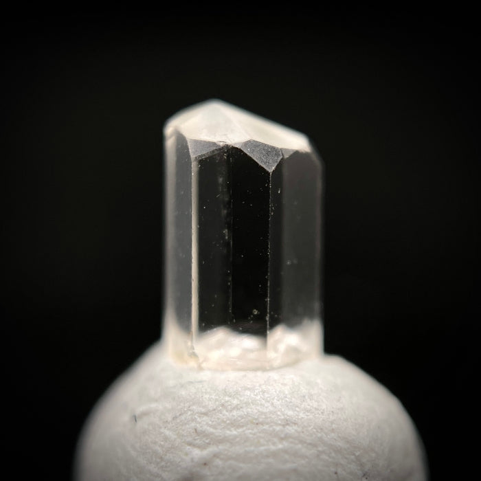 0.50 carat Burmese phenakite drill bit crystal for sale, glass clear, natural termination available at sanctuaryofstones.com photo 2