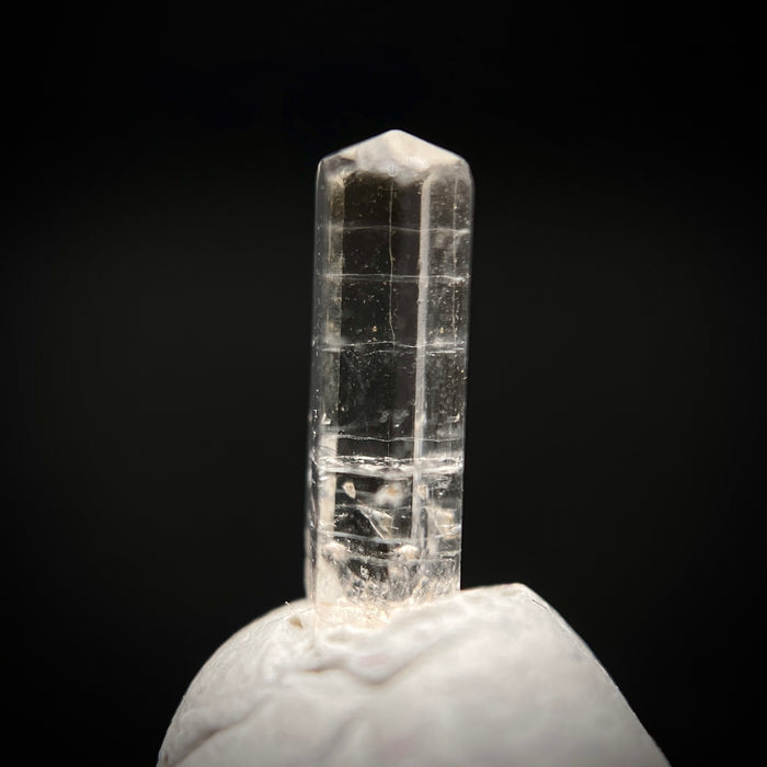 0.52 carat Burmese phenakite drill bit crystal for sale, glass clear, natural termination available at sanctuaryofstones.com photo 6