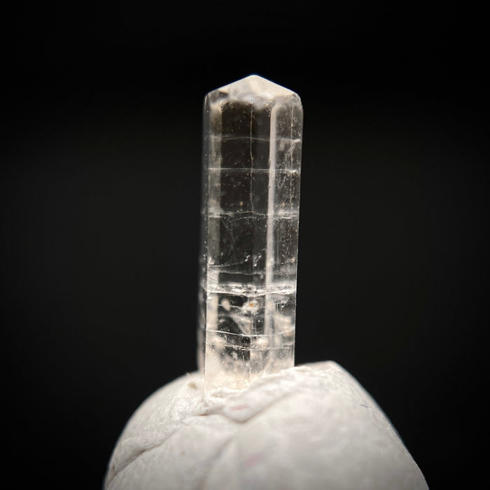 0.52 carat Burmese phenakite drill bit crystal for sale, glass clear, natural termination available at sanctuaryofstones.com photo 7
