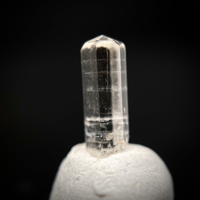 0.52 carat Burmese phenakite drill bit crystal for sale, glass clear, natural termination available at sanctuaryofstones.com photo 9