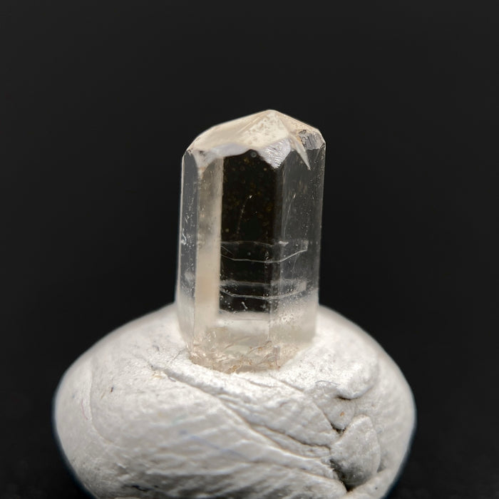 0.54 carat Burmese phenakite drill bit crystal for sale, glass clear, natural termination available at sanctuaryofstones.com photo 6