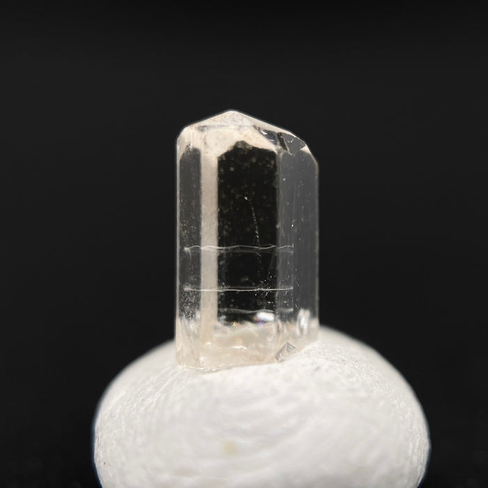 0.54 carat Burmese phenakite drill bit crystal for sale, glass clear, natural termination available at sanctuaryofstones.com photo 7