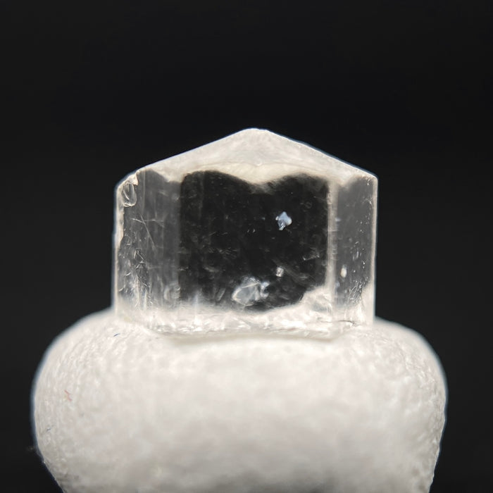 0.56 carat Burmese phenakite drill bit crystal for sale, glass clear, natural termination available at sanctuaryofstones.com photo 3