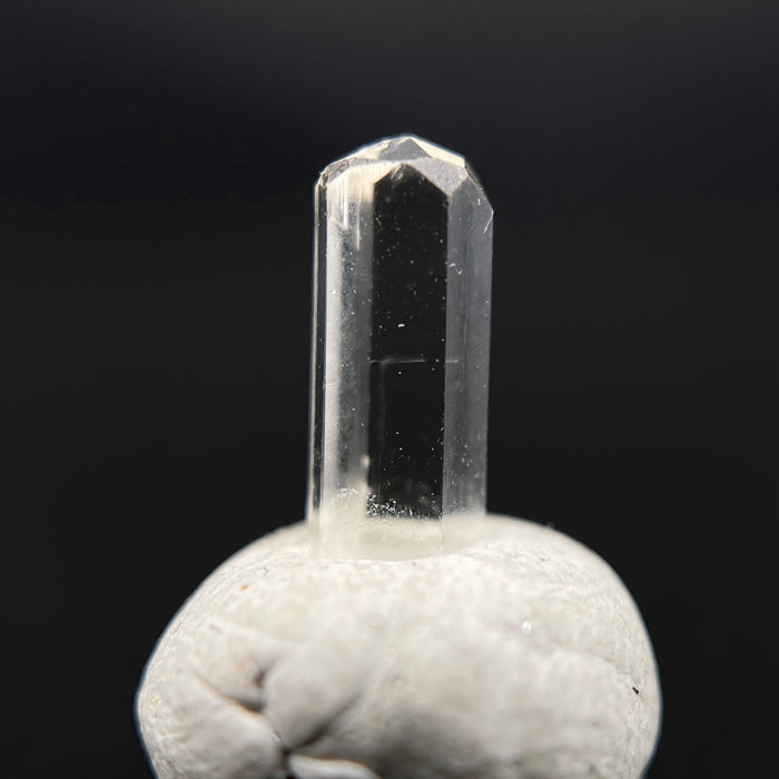 0.56 carat Burmese phenakite drill bit crystal for sale, glass clear, natural termination available at sanctuaryofstones.com photo 3