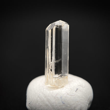 0.57 carat Burmese phenakite drill bit crystal for sale, glass clear, natural termination available at sanctuaryofstones.com photo 6