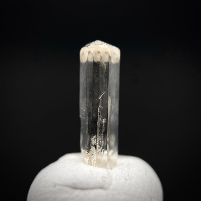 0.57 carat Burmese phenakite drill bit crystal for sale, glass clear, natural termination available at sanctuaryofstones.com photo 7