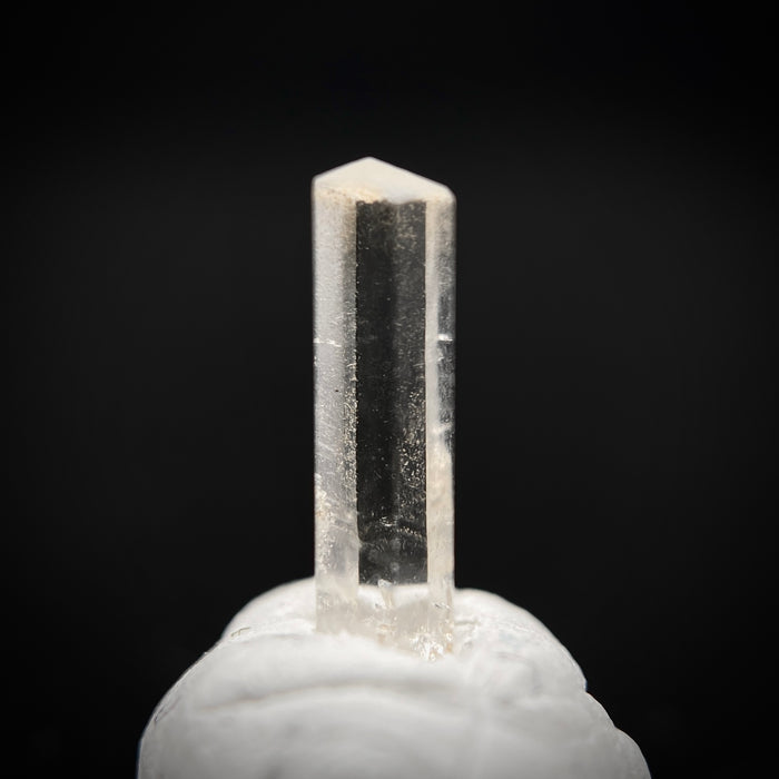 0.57 carat Burmese phenakite drill bit crystal for sale, glass clear, natural termination available at sanctuaryofstones.com photo 10