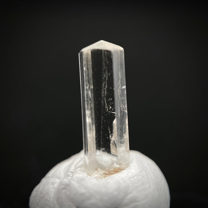 0.57 carat Burmese phenakite drill bit crystal for sale, glass clear, natural termination available at sanctuaryofstones.com photo 5
