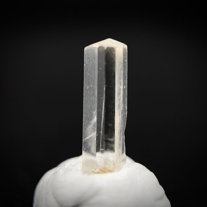 0.57 carat Burmese phenakite drill bit crystal for sale, glass clear, natural termination available at sanctuaryofstones.com photo 6