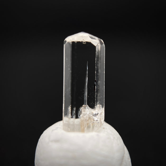 0.58 carat Burmese phenakite drill bit crystal for sale, glass clear, natural termination available at sanctuaryofstones.com photo 4