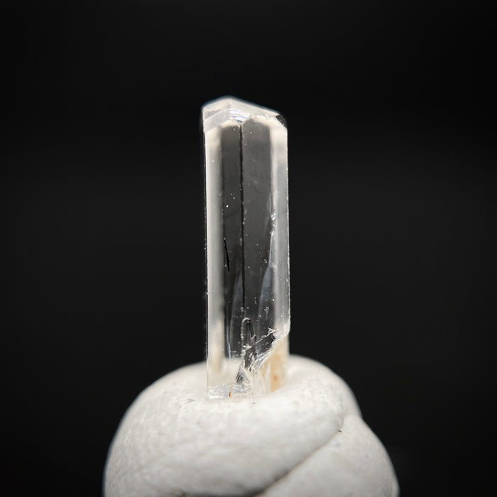 0.58 carat Burmese phenakite drill bit crystal for sale, glass clear, natural termination available at sanctuaryofstones.com photo 5