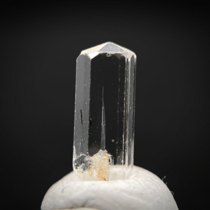 0.58 carat Burmese phenakite drill bit crystal for sale, glass clear, natural termination available at sanctuaryofstones.com photo 6