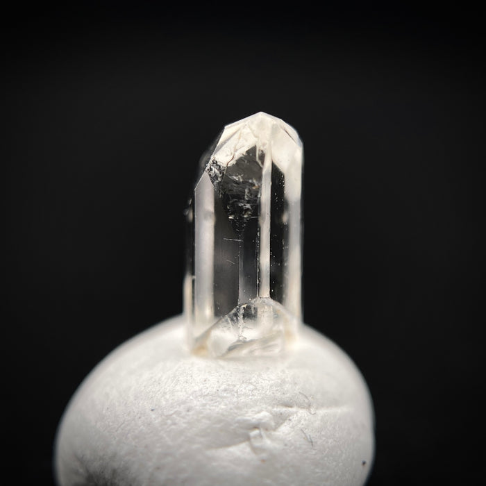 0.585 carat Burmese phenakite drill bit crystal for sale, glass clear, natural termination available at sanctuaryofstones.com photo 6