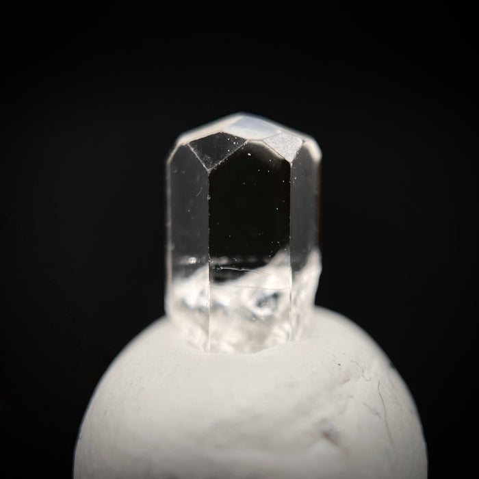 0.59 carat Burmese phenakite drill bit crystal for sale, glass clear, natural termination available at sanctuaryofstones.com photo 4