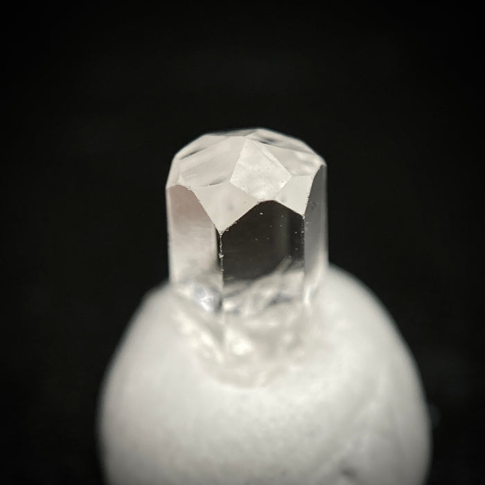 0.59 carat Burmese phenakite drill bit crystal for sale, glass clear, natural termination available at sanctuaryofstones.com photo 5