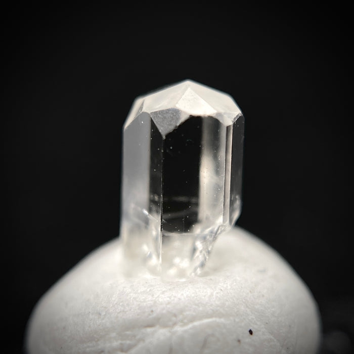 0.59 carat Burmese phenakite drill bit crystal for sale, glass clear, natural termination available at sanctuaryofstones.com photo 7