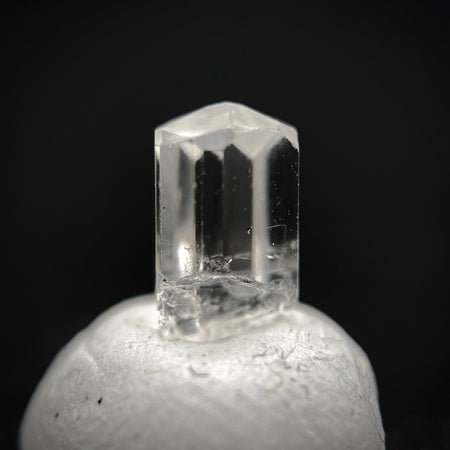 0.59 carat Burmese phenakite drill bit crystal for sale, glass clear, natural termination available at sanctuaryofstones.com photo 8