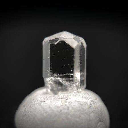 0.59 carat Burmese phenakite drill bit crystal for sale, glass clear, natural termination available at sanctuaryofstones.com photo 9