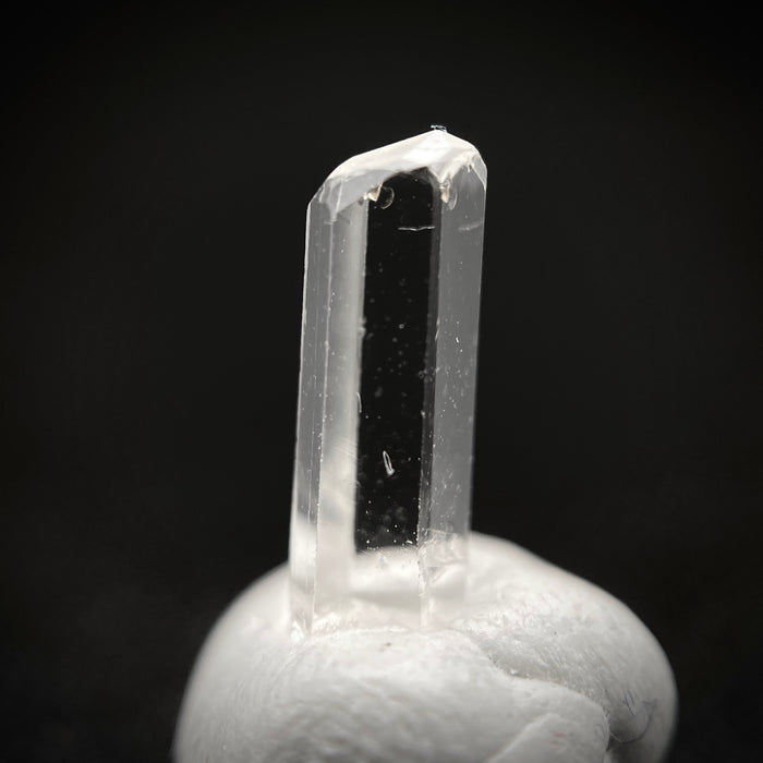 0.595 carat Burmese phenakite drill bit crystal for sale, glass clear, natural termination available at sanctuaryofstones.com photo 5