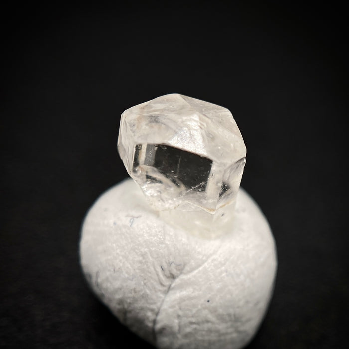 0.615 carat Burmese phenakite drill bit crystal for sale, glass clear, natural termination available at sanctuaryofstones.com photo 5
