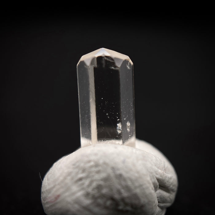 0.665 carat Burmese phenakite drill bit crystal for sale, glass clear, natural termination available at sanctuaryofstones.com photo 5