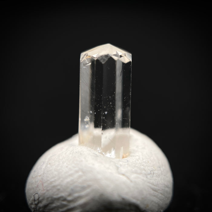 0.665 carat Burmese phenakite drill bit crystal for sale, glass clear, natural termination available at sanctuaryofstones.com photo 7